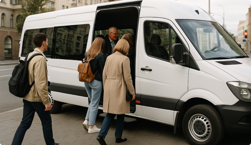 Пассажирский транспорт - автобусы и микроавтобусы для перевозки пассажиров