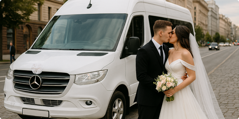 Свадебный автобус для торжественных мероприятий и кортежей